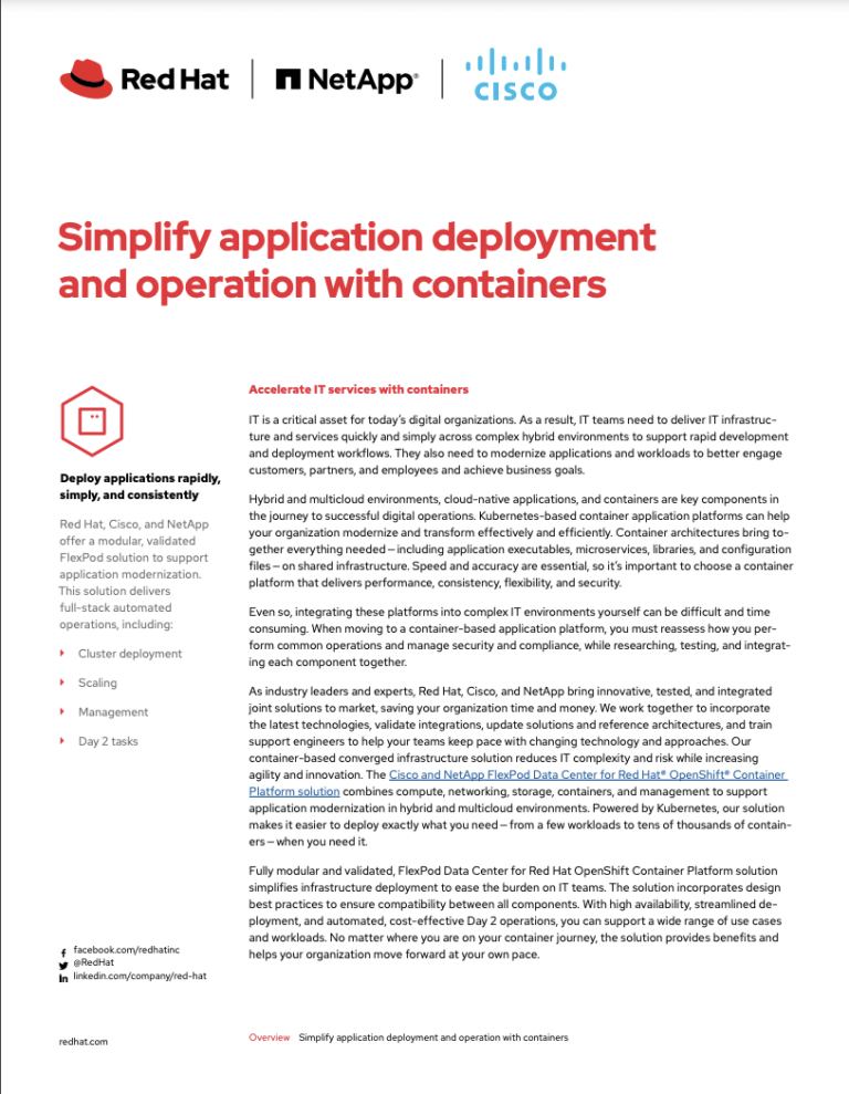 Simplify application deployment and operation with containers – Content ...