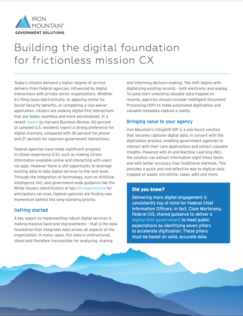 Building the Digital Foundation for Frictionless Government CX ...