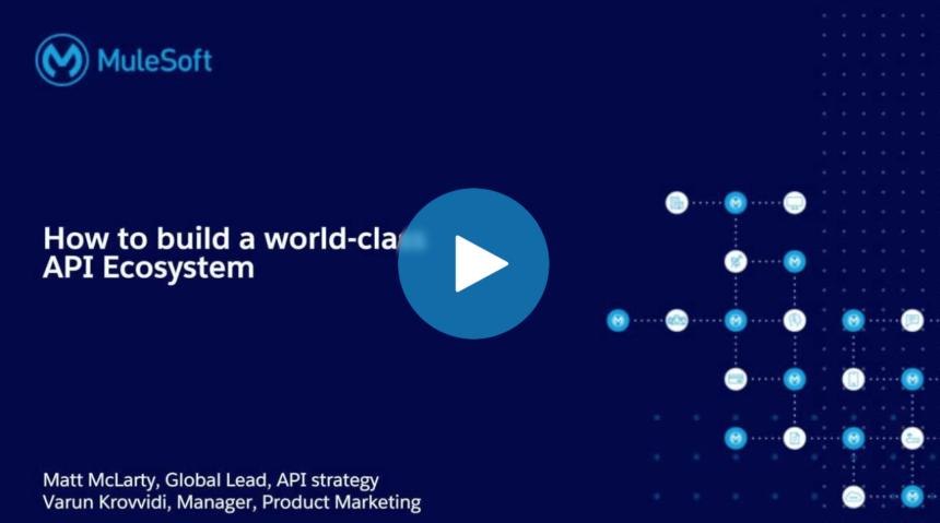 How to build a world-class API ecosystem - Content Lead