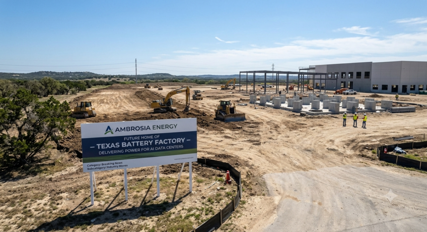 Ambrosia Energy Plans Texas Battery Factory to Power the Next Wave of AI Data Centers